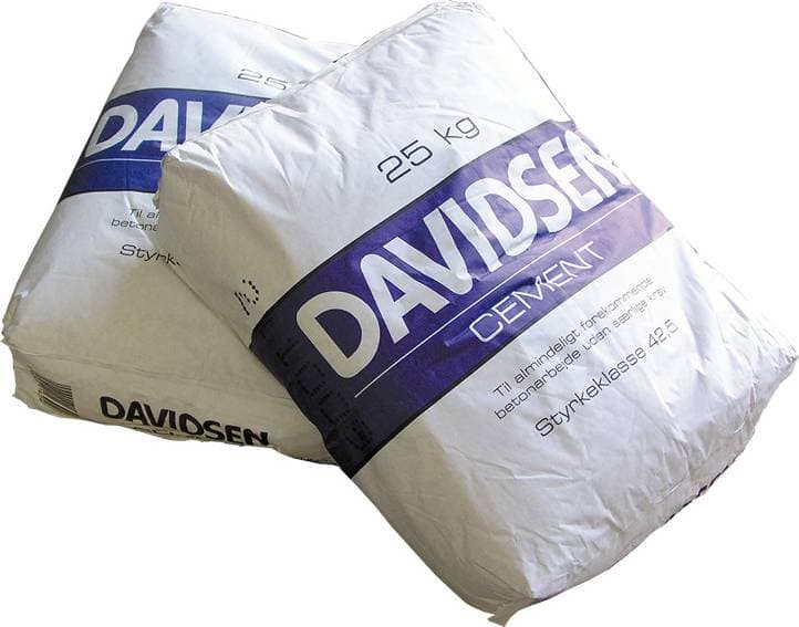 Cement 42,5  -  42 sække á 25 kg (1050 kg)