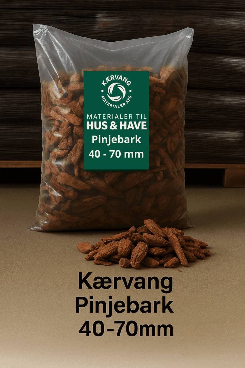 Kærvang Pinjebark 40-70 mm i pose (50 liter)
