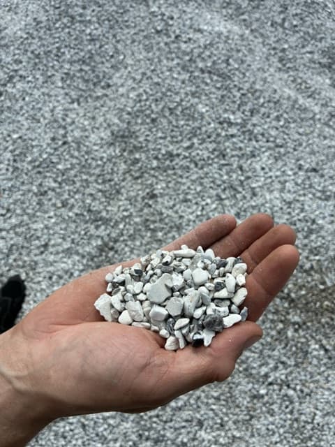 Perlesten hvid 4-8 mm