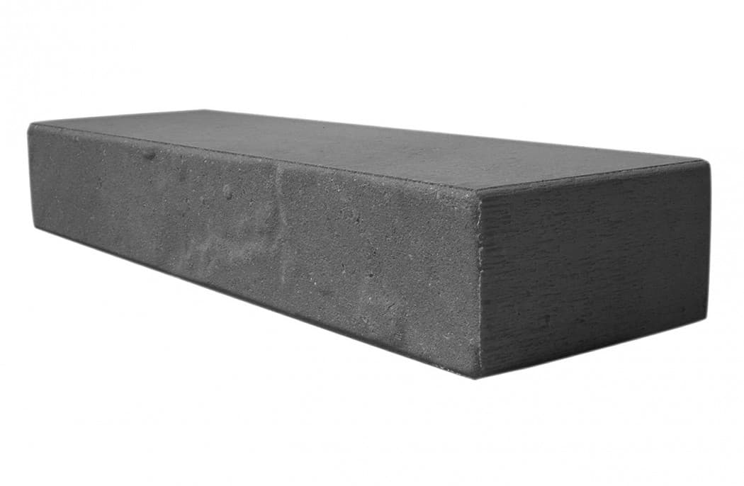 Støttemur m. skiferpræg Sort / koksgrå 10x60x17,5