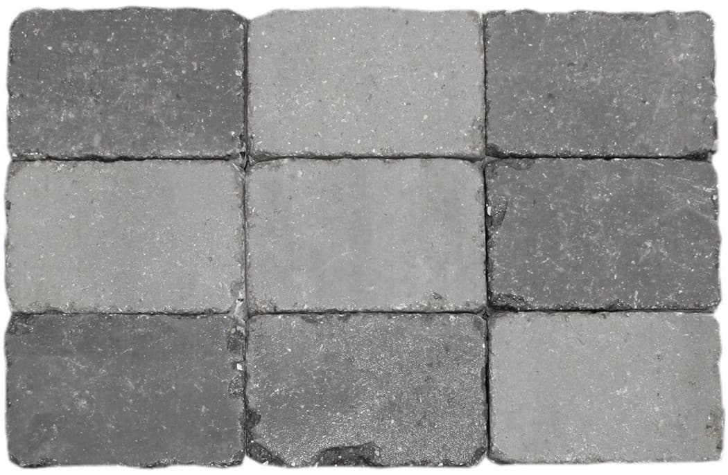 Gråmix Slotsbrosten m/slået kant halve 14x10,5x7