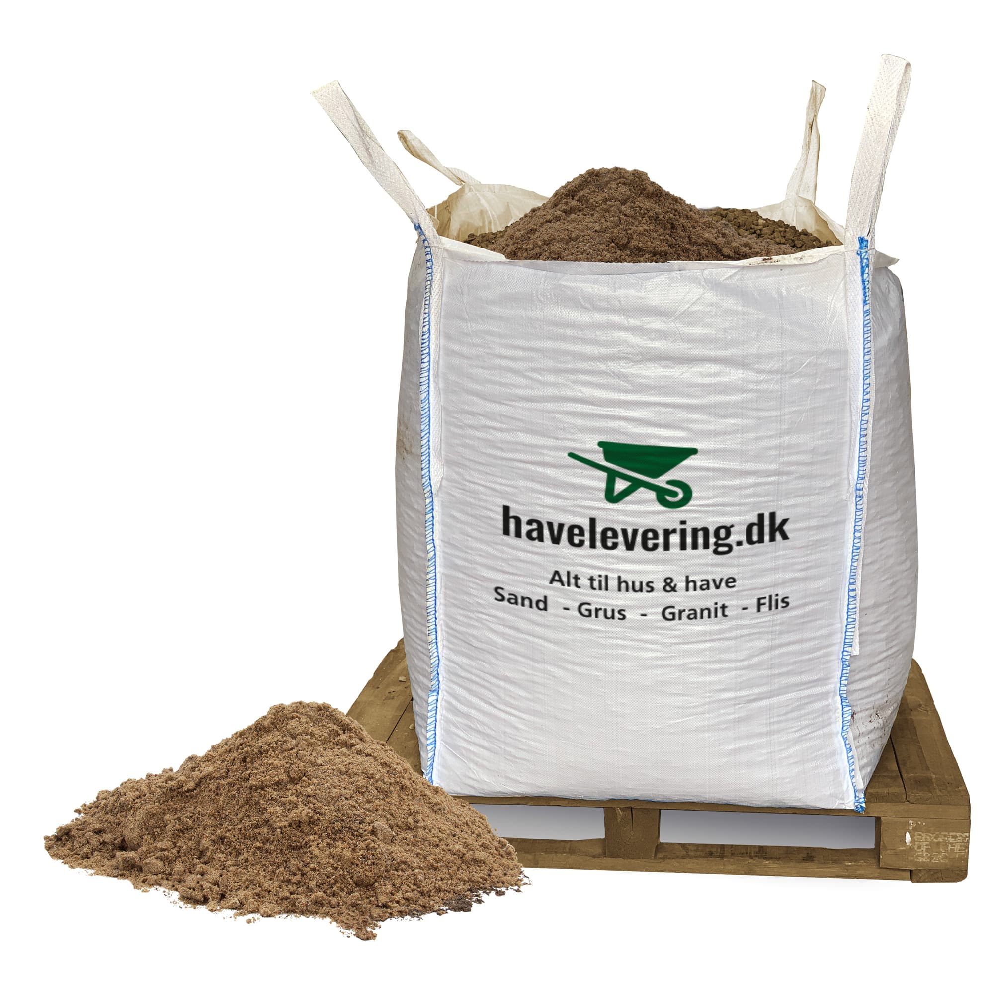 Fugesand 0/2mm - Frit leveret i hele Danmark.